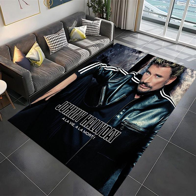 Johnny Hallyday: Life Death carpet Suitable for all seasons floor mats Dormitory decoration Protective pad Fashion