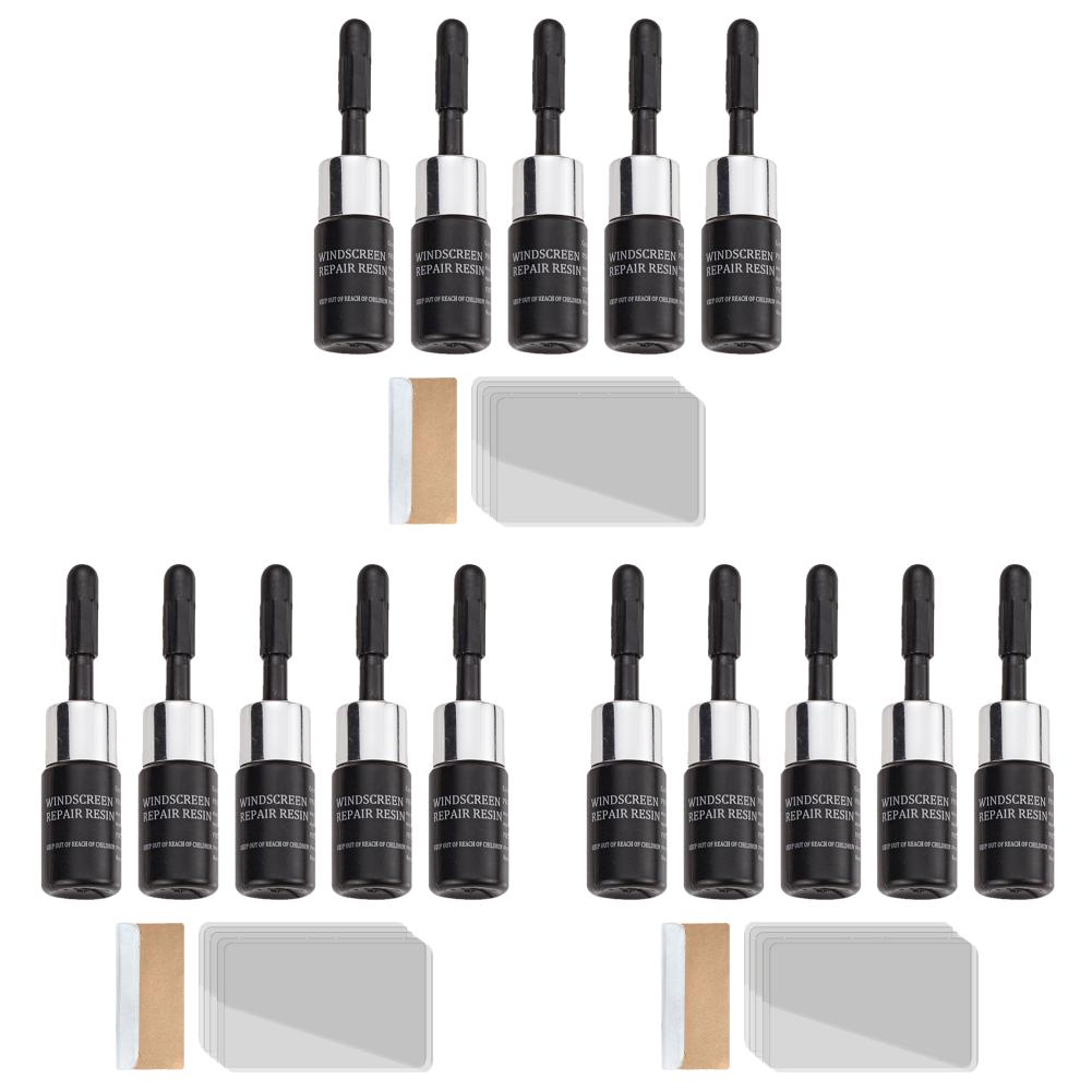 

Комплект для ремонта лобового стекла автомобиля. Комплект для быстрого устранения трещин на стекле. (Черный 5 Бутылок)