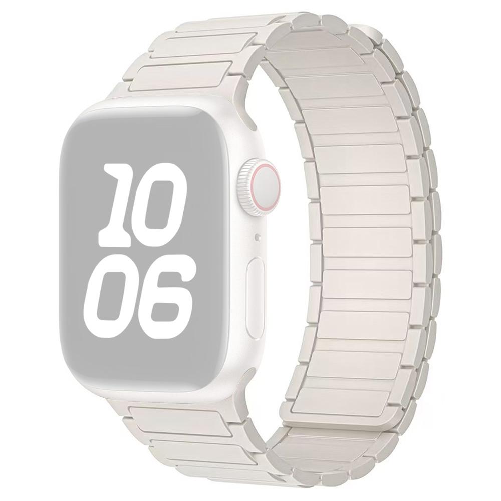 

Magnetic Silicone Watch Band for Apple Watch Series 10 Ultra 9 8 7 SE 6 5 4 3 2 1 46mm 49mm 45mm 44mm 42mm Three-Bead Design Starlight