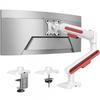 Suporte de Braço para Monitor Ajustável 2-12kg Telas Liga de Alumínio Montagem com Grampo Altura Giratório Extensível Sem Furo