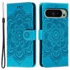 For Google Pixel 10 Pro/Pixel 10/Pixel 9 Pro/Pixel 9 Case PU Leather Mandala Imprinted Design Wallet Phone Cover