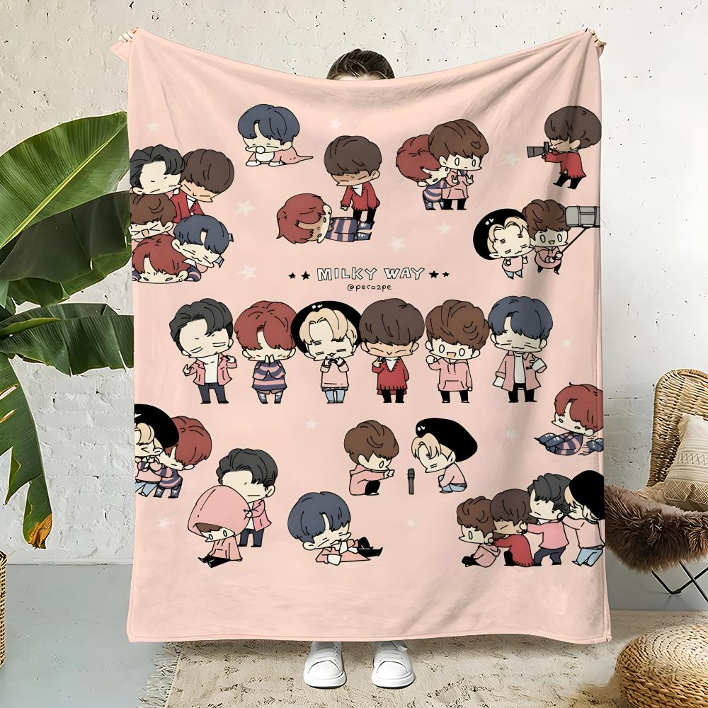Музыкальный плед V-vixx Фланелевый плед, для кровати, дома, офиса, для сна, путешествий, кемпинга, пикника, мягкий декор 75x90cm