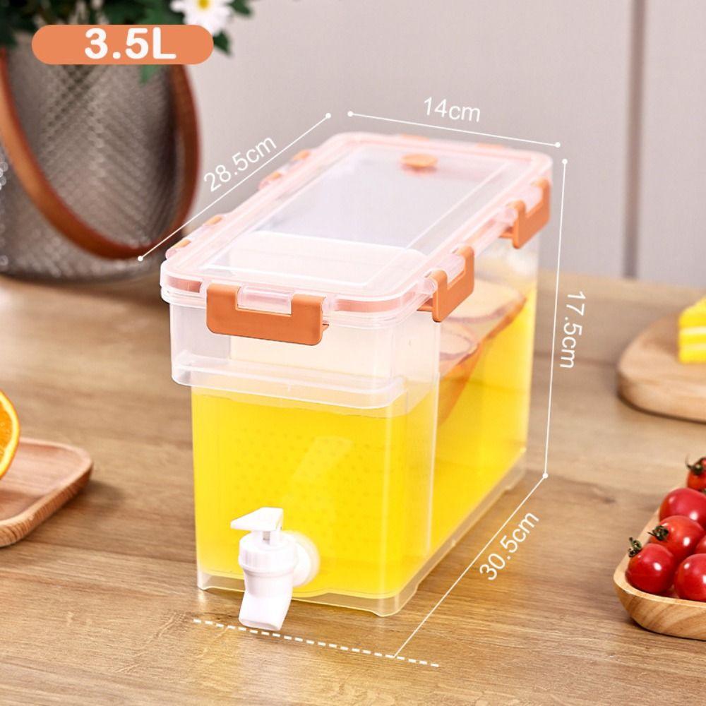 3.5/6L Konvice na studenou vodu s kohoutkem Průhledná džusová nádoba Nová lednicová konvice na studenou vodu Léto