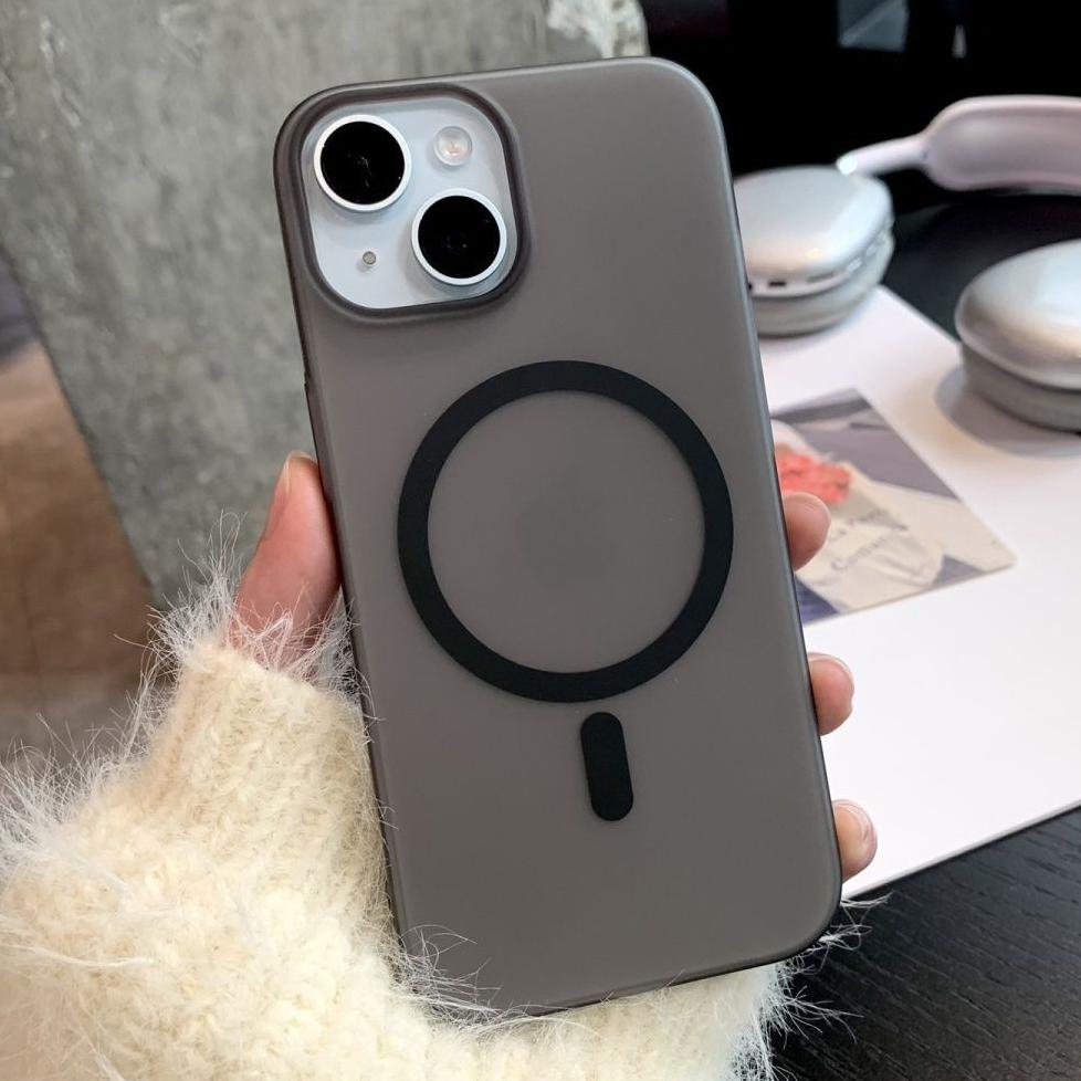 Magnetic Matte Bumper For Magsafe Case For iPhone 16 15 14 Plus 13 12 11 Pro Max Ultra Thin Translucent Shockproof Hard PC Cover