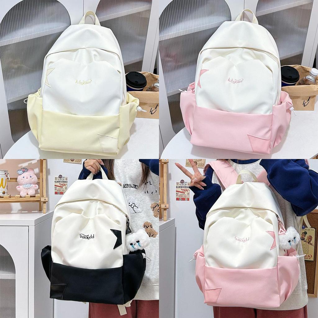 Youthful Harajuku Style Backpack With Nylon For School Girls