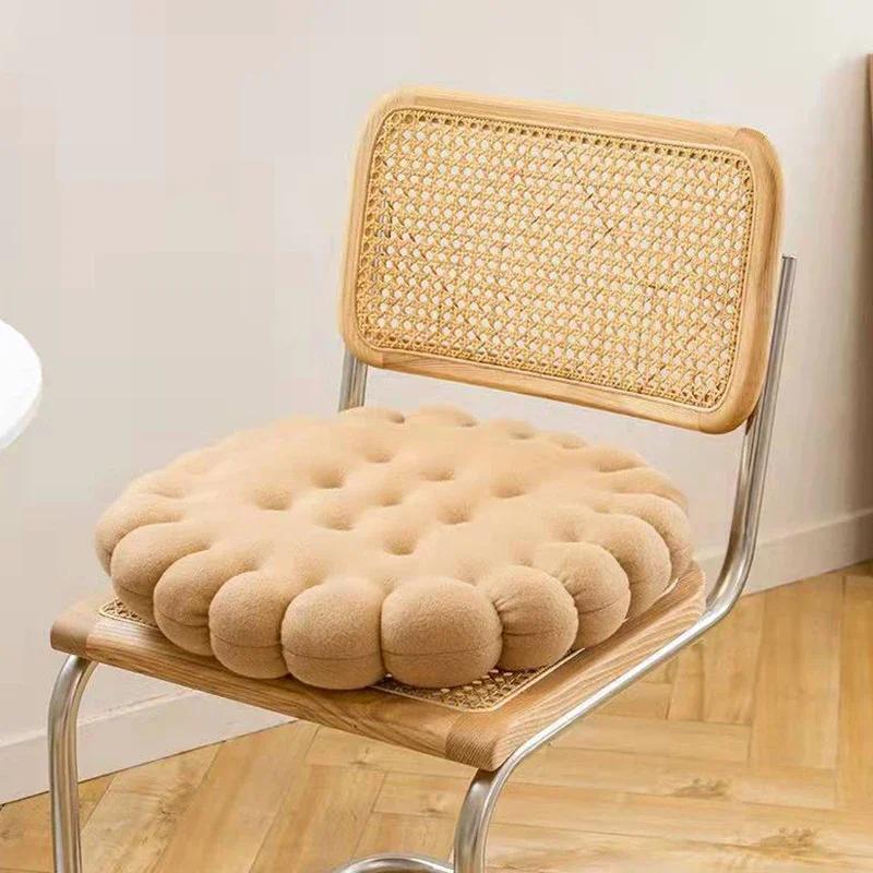 Inventive Thickened Biscuit Office Chair Cushion Lovely Living Room Space Bedroom Space Decorative Throw Pillows Sofa Back Cushion Tatami Pad