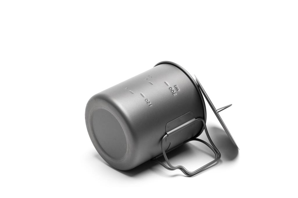 Titanium Cup 450ml (with Lid) C-450-C