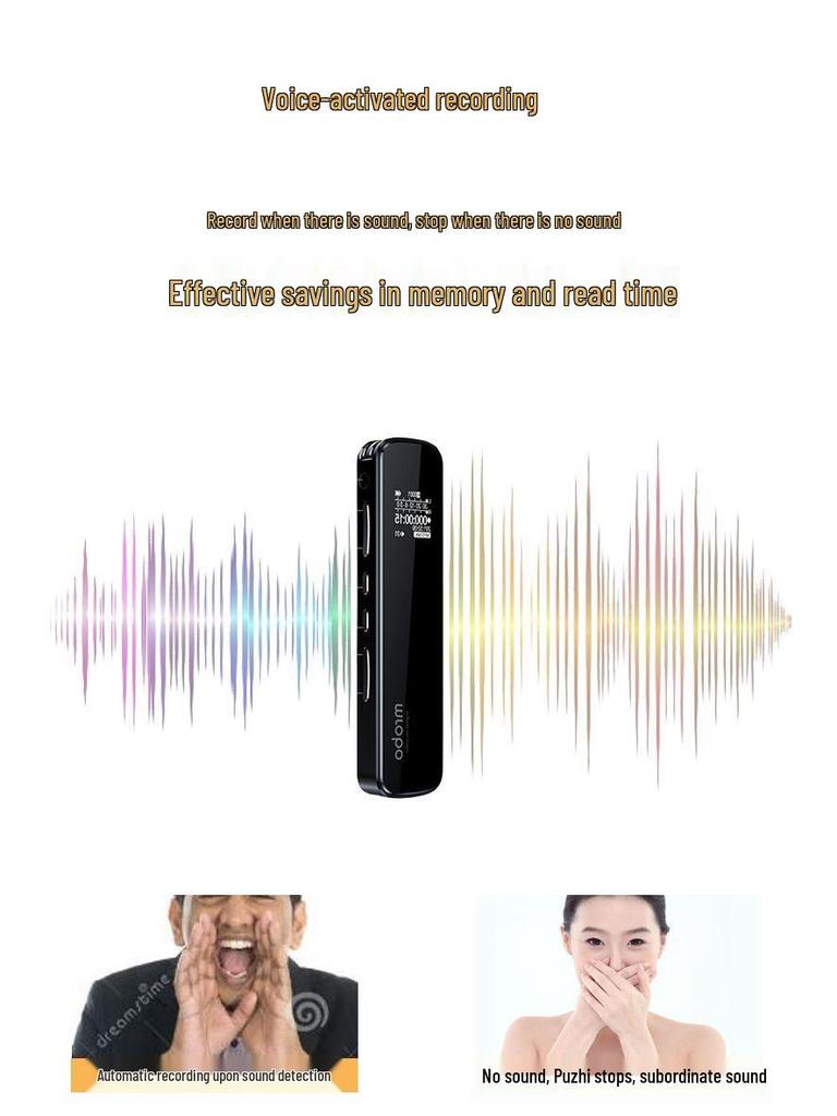 2025 Portable Noise-Canceling Voice Recorder: Long Standby, Student & Professional Use, Converts Speech To Text.