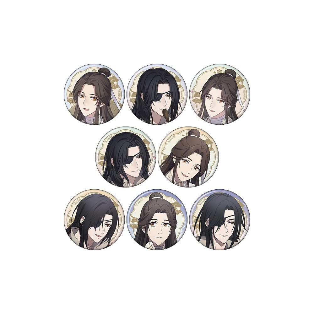 

Коллекционная коробка значков персонажей «Благословение небожителей» [Аниме-версия] 8 штук