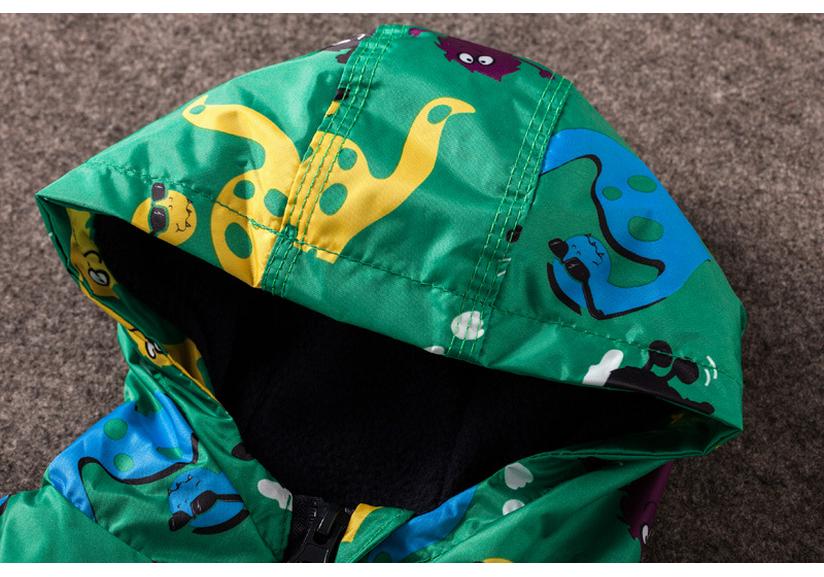 Girls' Cute Flower Windproof Waterproof Hooded Jacket - Kids Spring/Autumn 2016 Collection