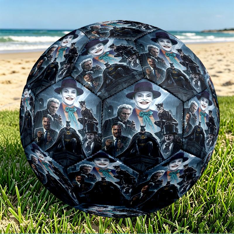 Batman Print Size 5 Soccer Ball, PU Wear Resistant Football for Match Training and Daily Practice, Birthday Gift for Soccer Fans