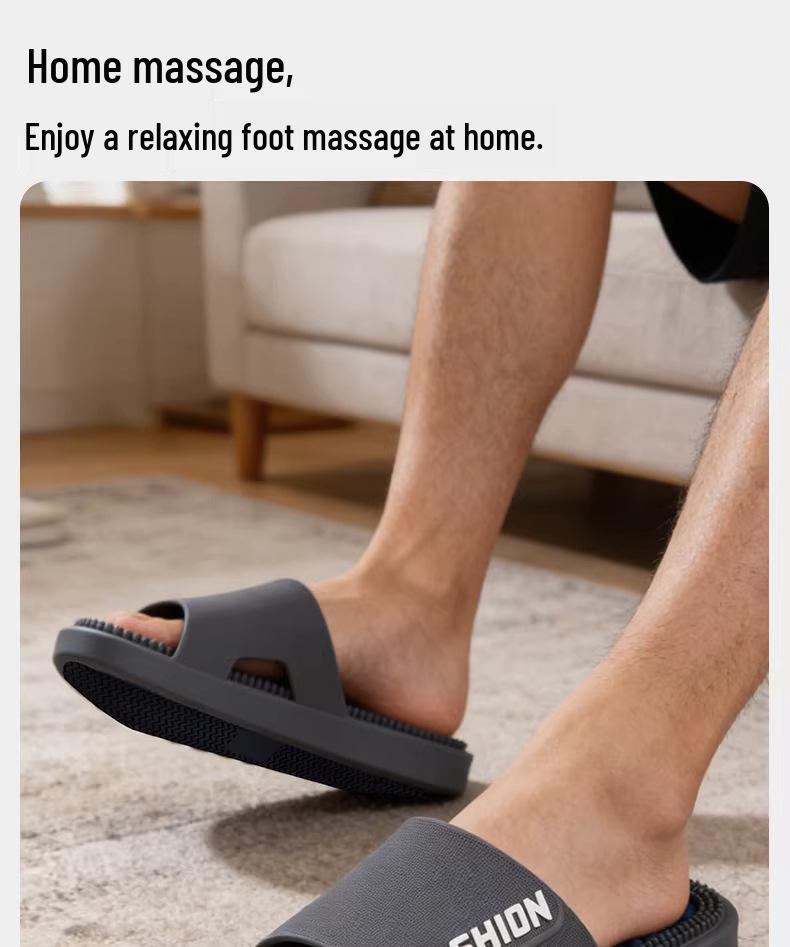 Women's Acupoint Massage Slippers 2026 - Non-Slip Indoor Sandals for Shower and Bath