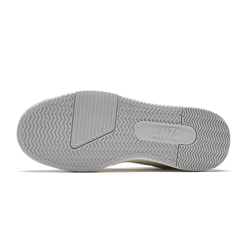 Anta C37 Series Simple Comfortable Slip Resistant Durable Low Top Skate Shoes Women Skate Shoes White Blue 922448081-3