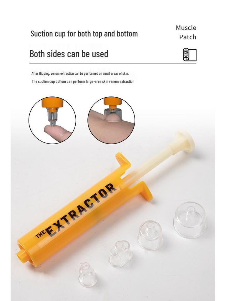 Venkovní nouzová sada pro odsávání jedu při uštknutí hadem/bodnutí včelou