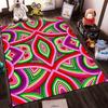Colorful Geometric Pattern Red Green Purple Abstract Carpet Design Suitable for Use As an Anti-slip for Living Room Bedroom Sofas