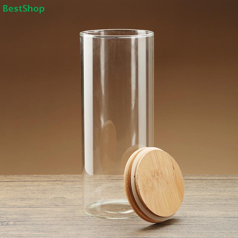 Glass Storage Jars with Bamboo Lids | Airtight Food Containers Set for Pantry Organization (Assorted Sizes)