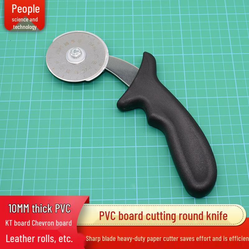 Heavy Duty Rotary Cutter for PVC, KT Board, Leather & Paperboard 60mm Round Blade x 1