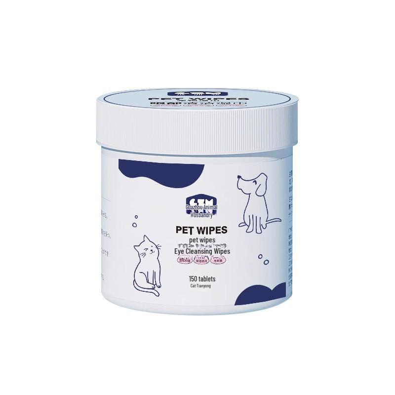 Pet Tear Stain Remover Wipes for Cats, Dogs, Pomeranians, Bichons, and Teddies - Eye Mucus Cleaning Supplies