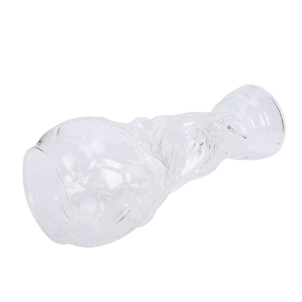 Beer Glass 800ML Freezer Safe Innovative Soccer Trophy Shaped Glass Beer Mug for Craft Beer Fruit Juice Cocktails