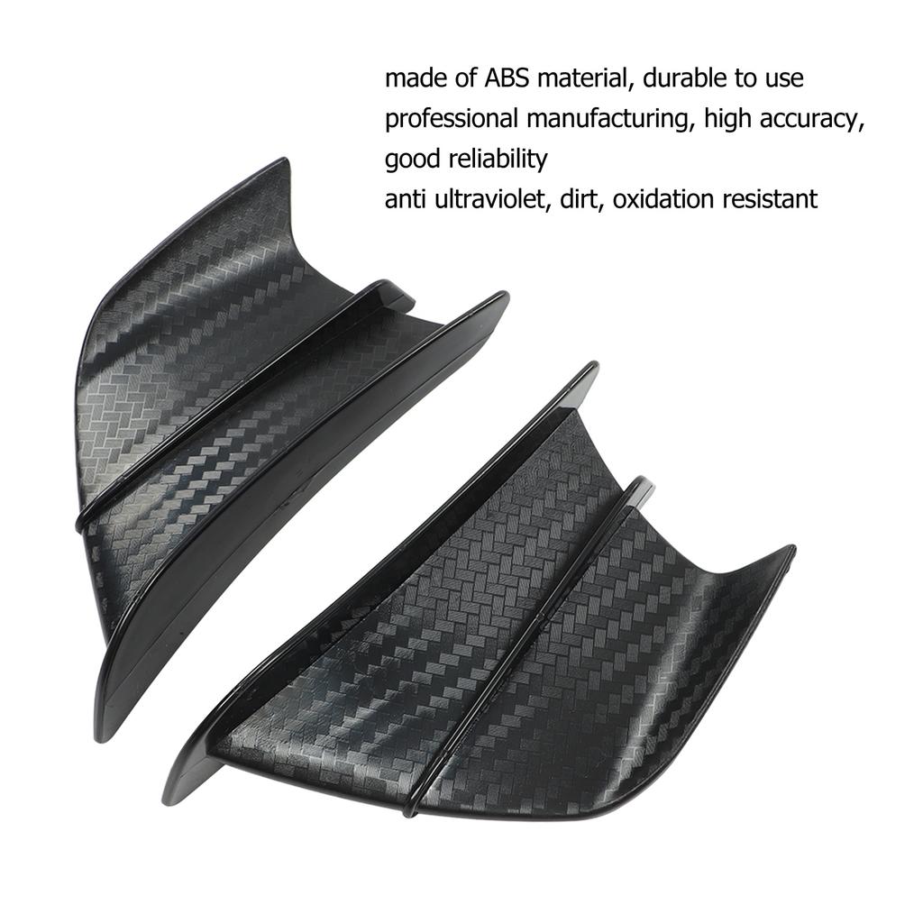 1 Pair Motorcycle Wind Wing Carbon Fibre Style Aerodynamic Winglets for NINJA400 NINJA250 Z900 Z1000