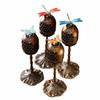 Butterfly Design Incense Burner Creative Handmade Aromatherapy Stove Dragonfly Pattern Rotating Palace Lantern