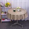 European Style Home Hotel Round Table Cloth Round Tea Table Thickened PVC Blend Waterproof Oil Resistant Washable Table Cloth