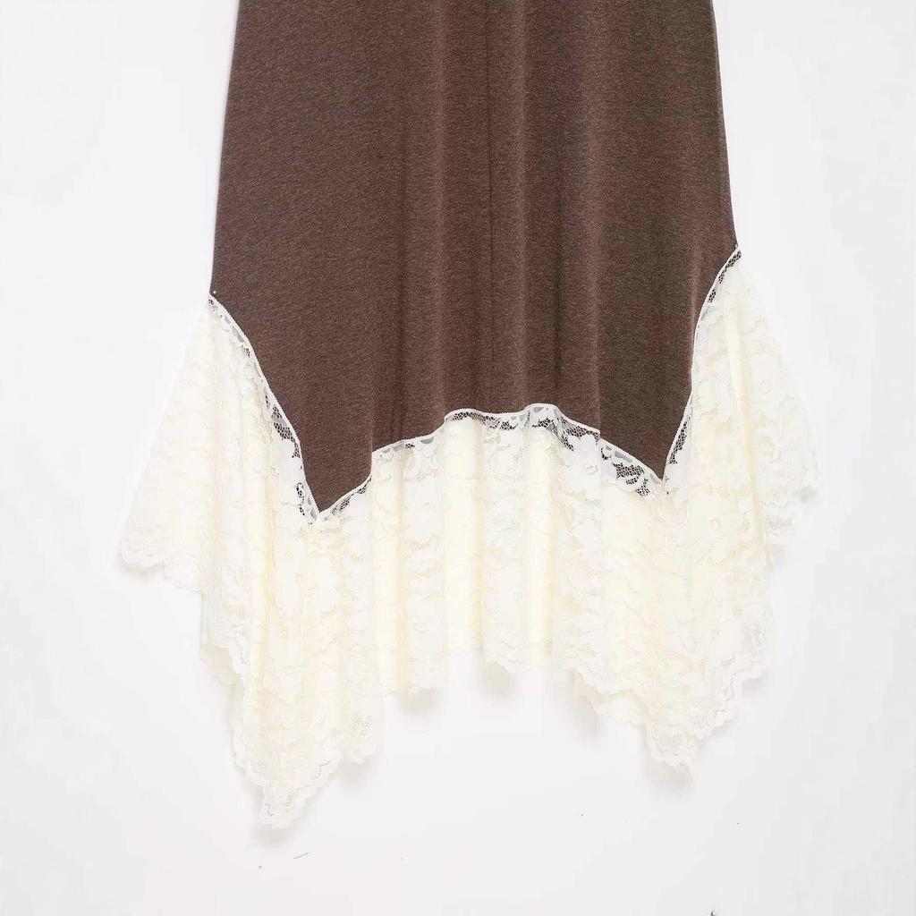 European Summer Lace Patchwork Dress for Women - Sexy and Trendy