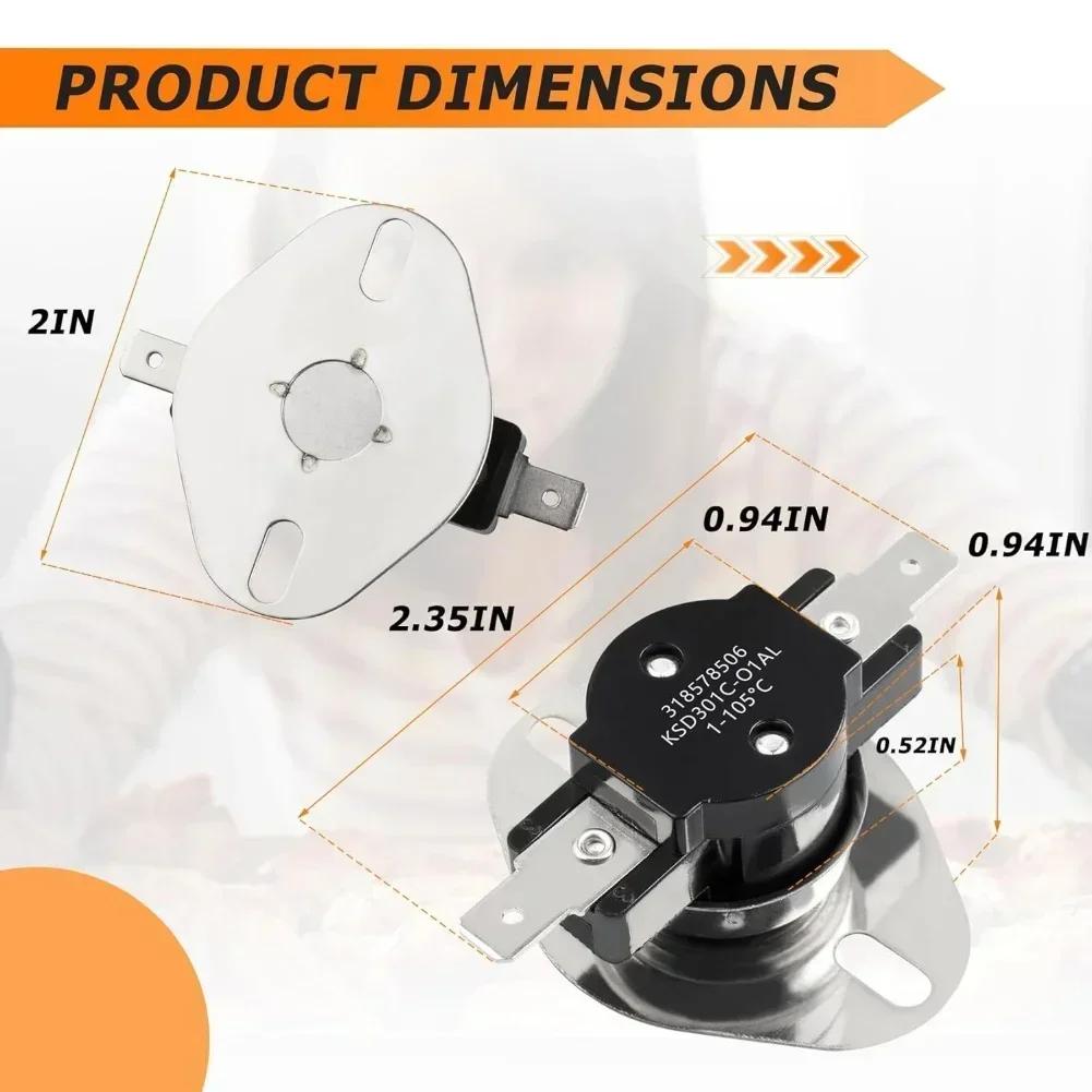 1pc Limit Thermostat 318578506 Oven High Temperature Limiter Thermostat Replacement For Kenmore & For Electrolux Spare Parts