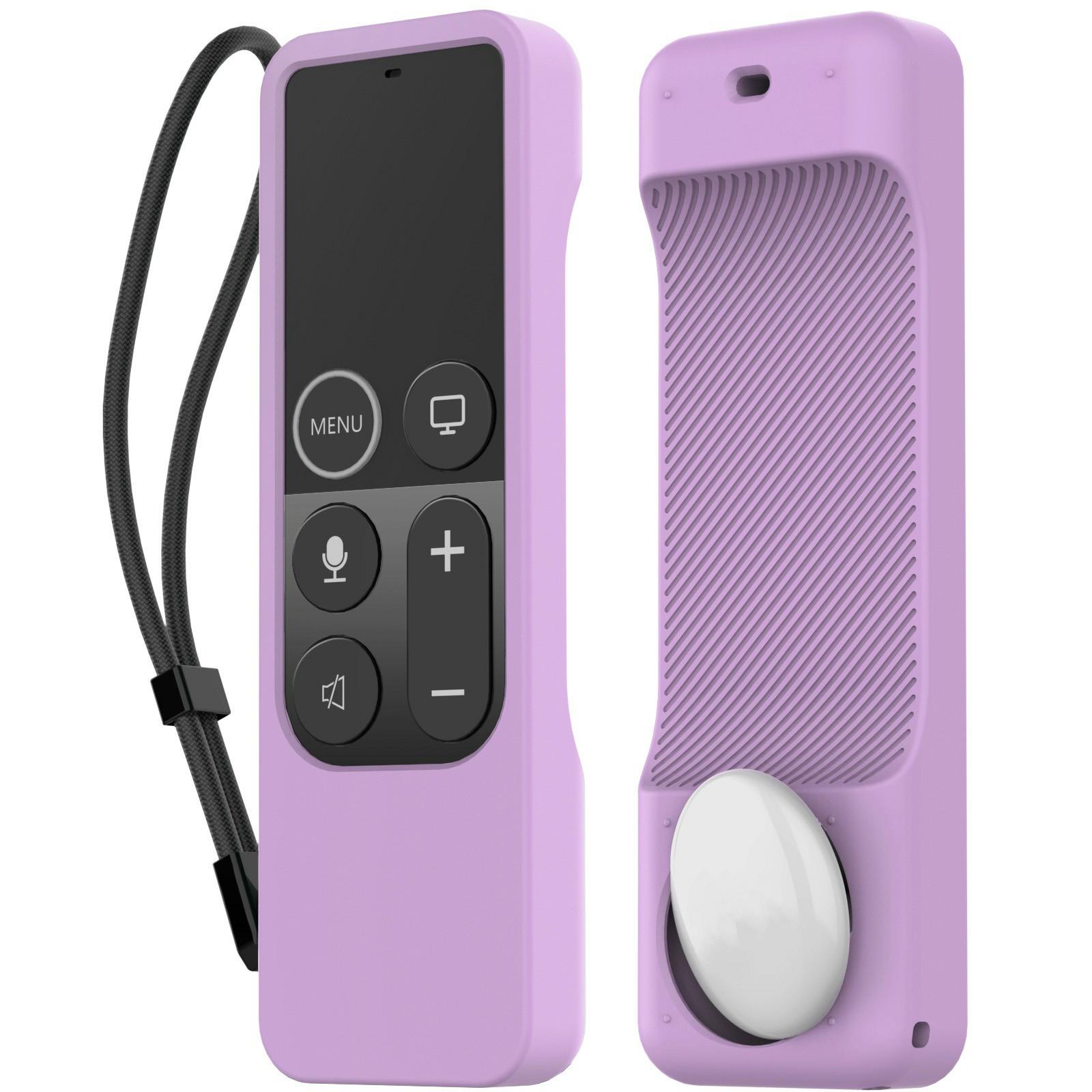 

AHASTYLE PT157 Silicone Case For Apple TV HD Remote (4th Gen)/AirTag , 2 in 1 Anti-Slip Protective Cover F