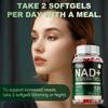 NAD+ Resveratrol Dietary Supplement Supports Cellular Energy, Anti-aging, and Skin Health. 120 Softgels.