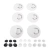 Stainless Steel D Ring Patch Kit PVC Paddle Board D Rings with Rope Hooks for Kayak Inflatable Boat 