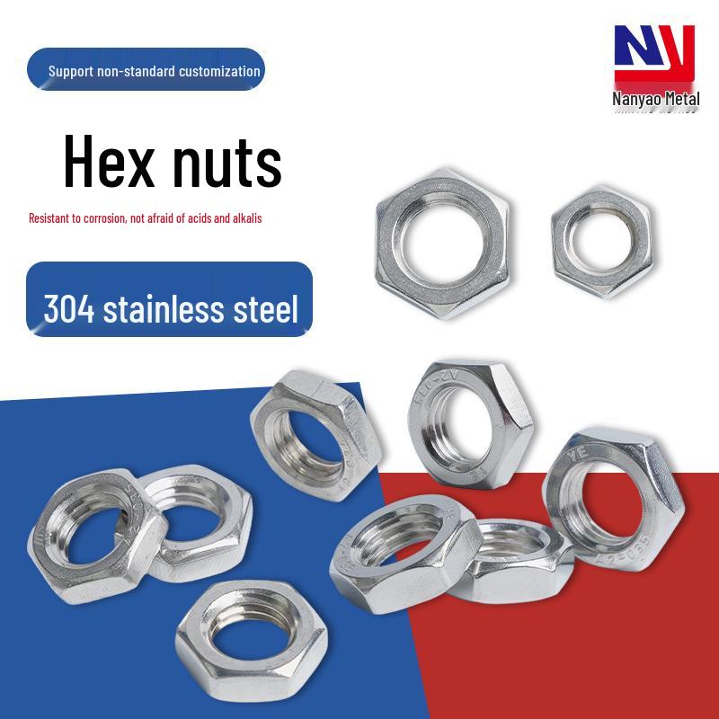 

Stainless Steel Hex Nuts - Sizes M2 to M10 M3