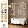 Large Bird Cage for Parrots New Generation Anti-Scatter Design for Cockatiels Spacious Aviary Luxury Habitat for Medium Birds
