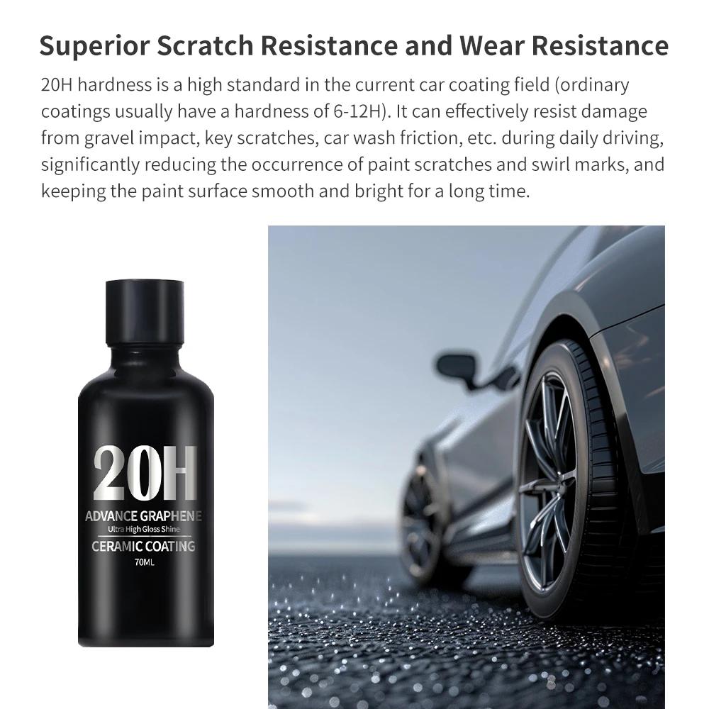 Graphene Ceramic Coating 20H with Self Healing and UV Track Technology Car Detailing Professionals 10+ Years of Protection