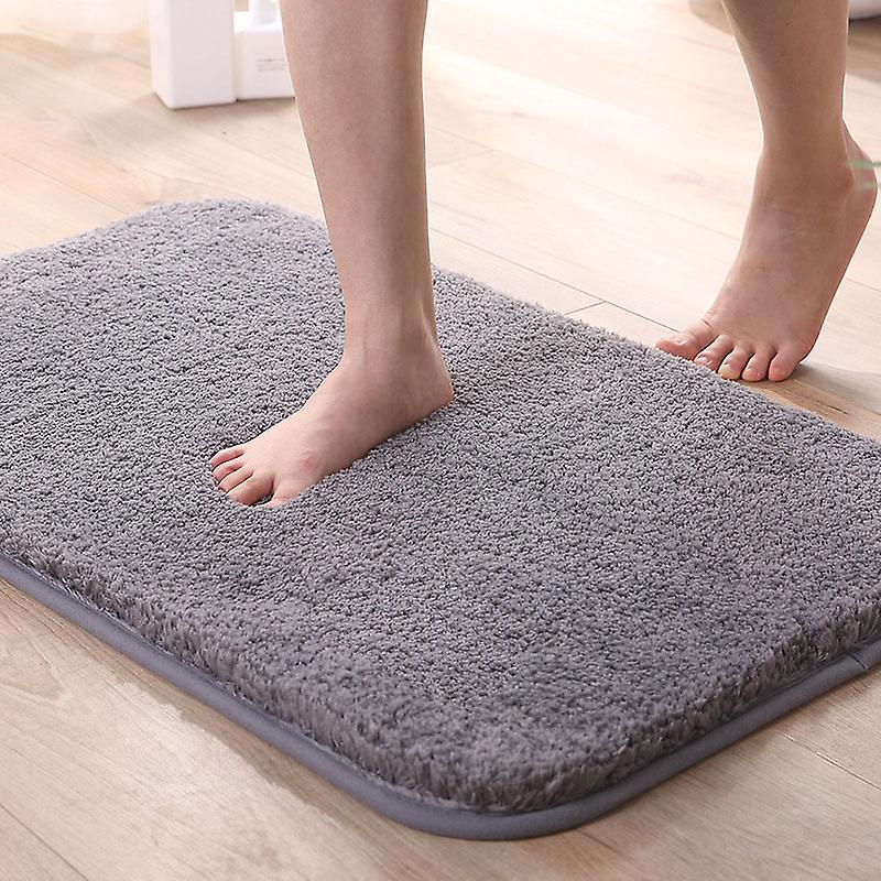 Anti-Slip Bathroom Carpet Machine Washable Soft Absorbent Microfibers Mat