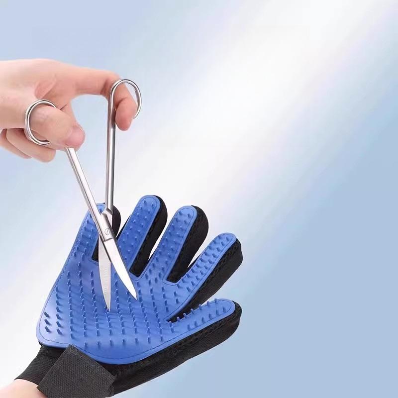 Silicone Pet Grooming Gloves Animal Hair Comb Massage Bath Cleaner Pet Supplies Suitable for Cats Dogs and Animals with Shedding Fur Pets Mittens