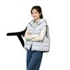 Womens Lightweight Hooded Puffer Vest Solid Color Warm Outerwear Winter Casual Office Wear
