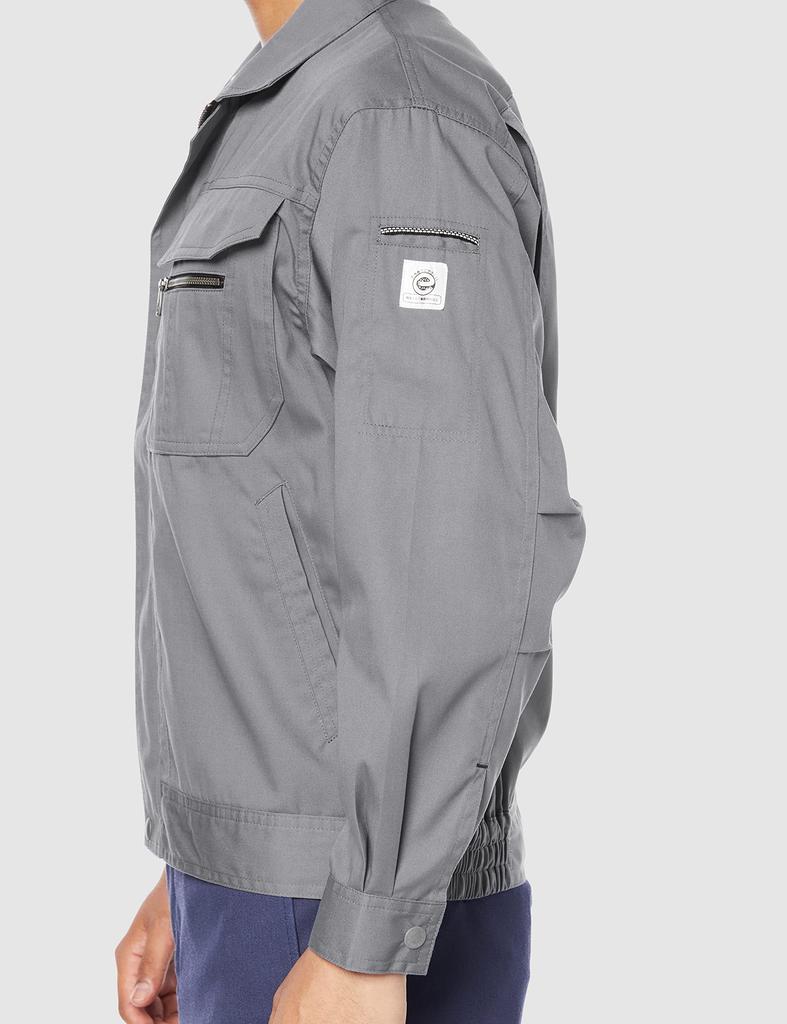 COCOS Nobuoka A-4451 Long Sleeve Blouson, Gray, Size 4L