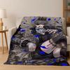 Cartoon Black Butler Anime Flannel Blanket Soft Warm Blanket Throw Blanket for Bedroom Living Room Bed Travel Picnic Gift