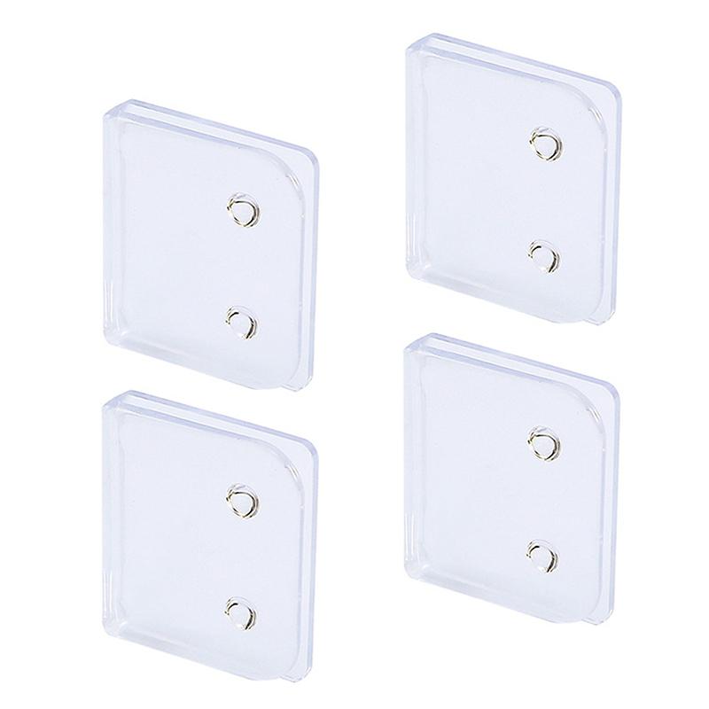 2/4Pcs Shower Curtain Clips Windproof Self-Adhesive Shower Curtain Clips Toilet Curtain Rings Clip Holder Bathroom Accessories