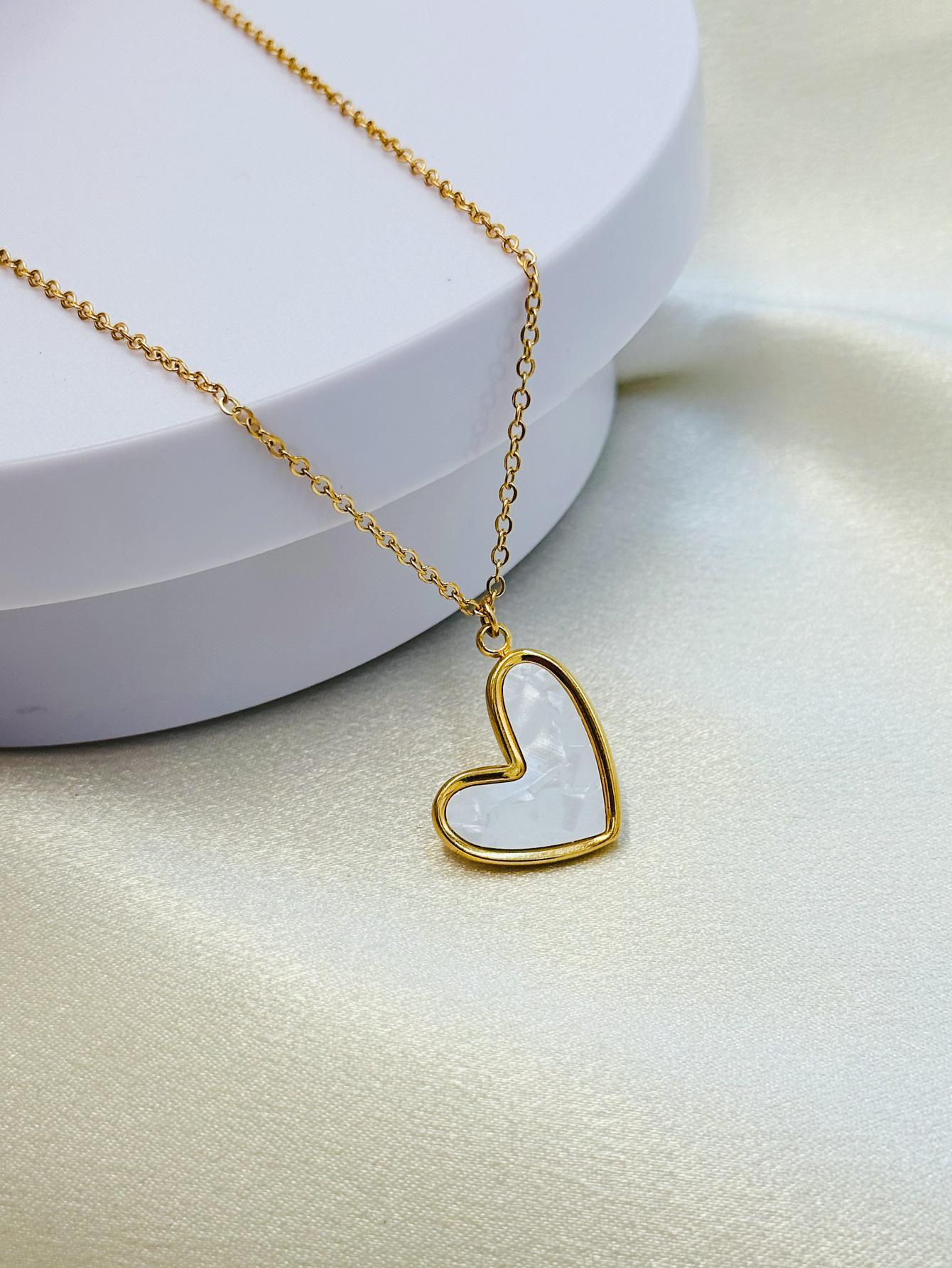 Подвеска-ракушка в форме сердца в французском стиле для летних нарядов