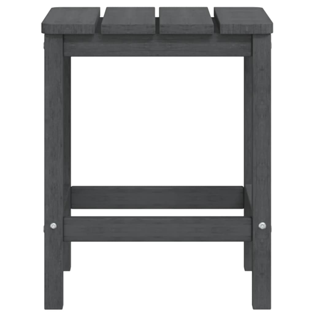 Vidaxl Stolik Ogrodowy Adirondack, Antracytowy, 38X38X46 Cm, Hdpe