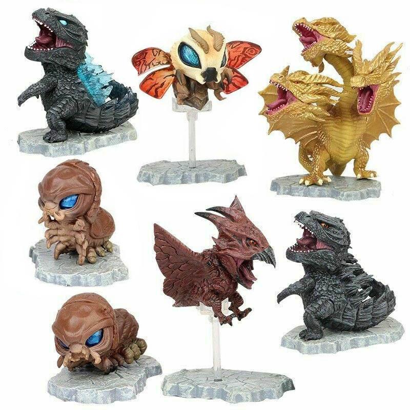 Movie Of King The Monster Cute Mini Action Figures 7 Pcs Set Gift Toys