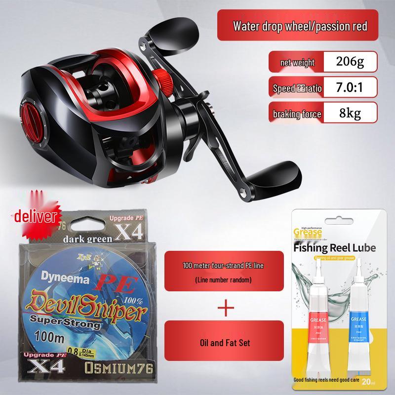 Full Metal Anti-Backlash Baitcasting Fishing Reel for Long Casts