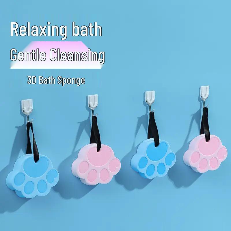 

Мультяжная отшелушивающая губка для детей и женщин - Идеально подходит для домашнего купания и скрабирования