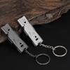 Universal  Whistle 150 db Aluminum Alloy Double Tube Lifesaving Emergency SOS Safety Survival Tool Kit Outdoor Camping E
