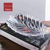 Flavinmci Crystal Glass Leaf Fruit Plate