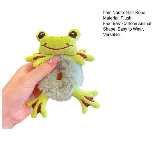 Yousheng Girl Hair Rope Cartoon Frog Cat Duck Shape High Elasticity Hair Tie Versatile Colorful Hair Accessories