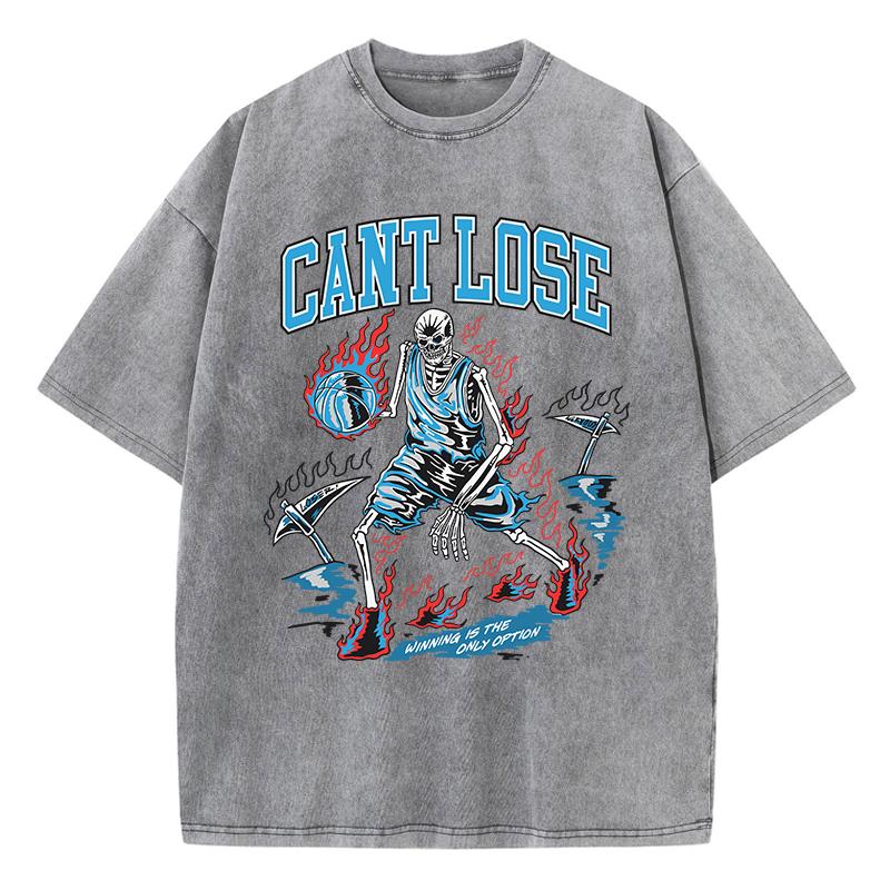 Womans Acid Wash T-Shirts California Basketball Manga Printing Tops Crewneck Oversized Cotton Tee Shirts Trend Clothes