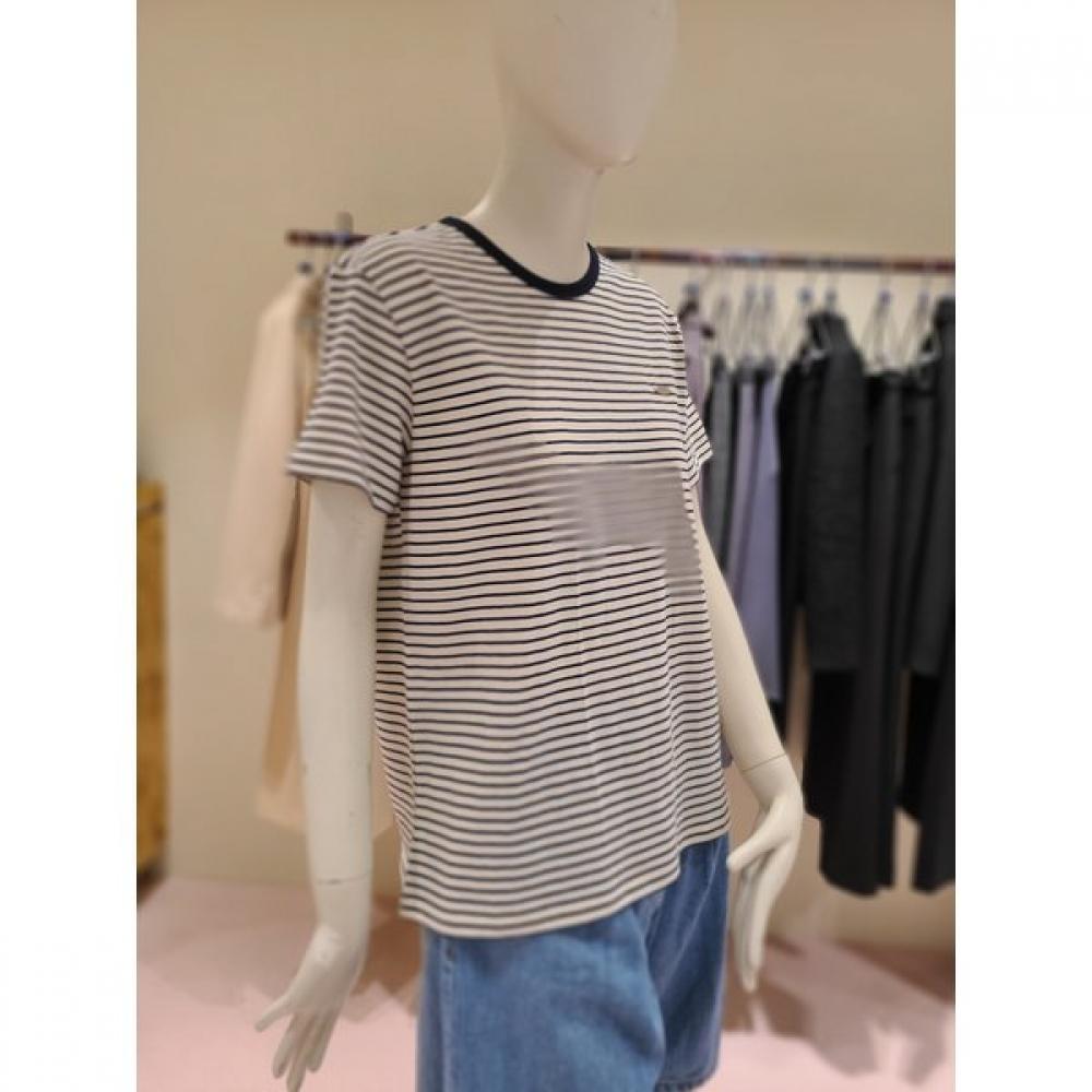Cc Collect. Stripe Round Neck Tee C262psm133